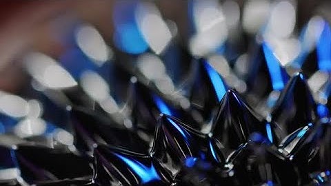 Colorful Ferrofluid Liquid Rotating Stock Video