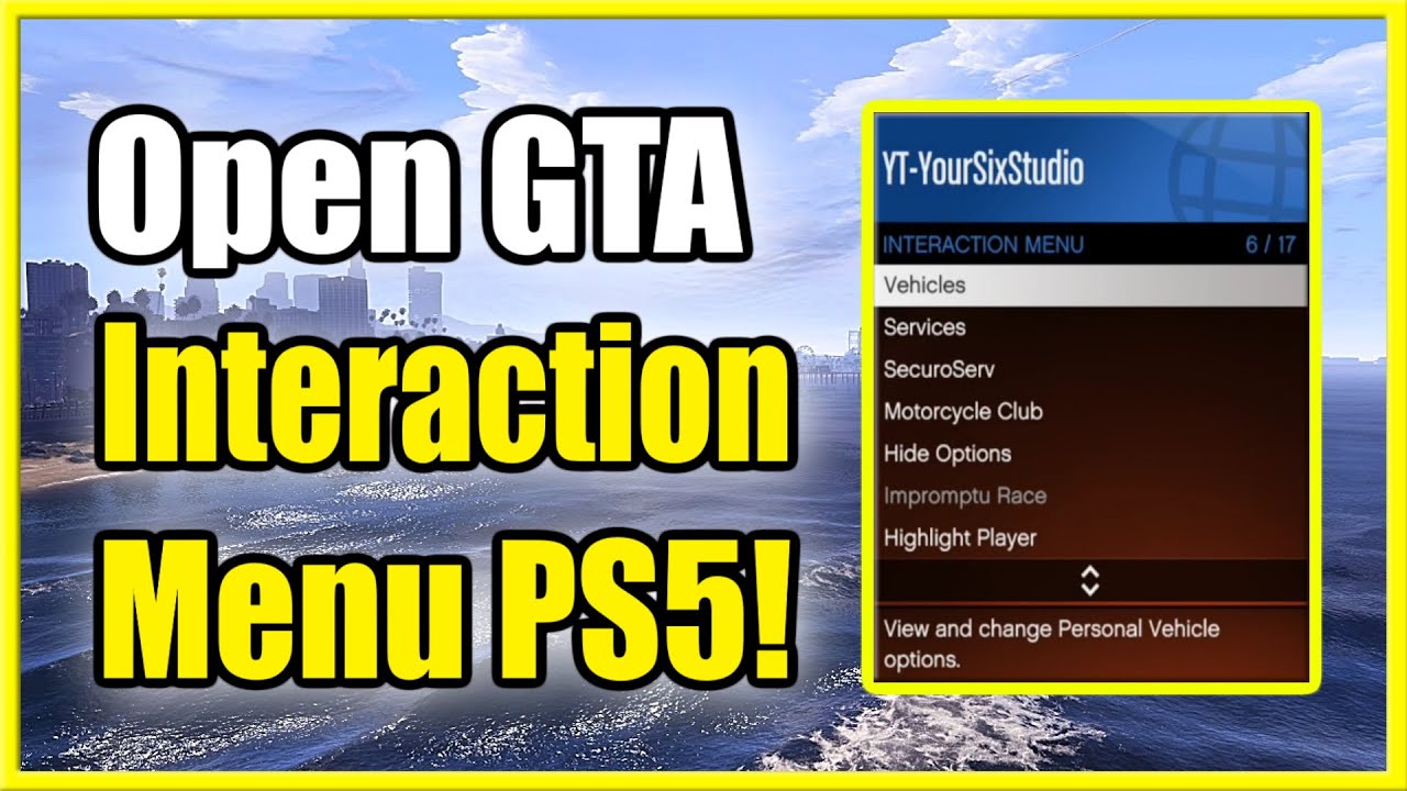 How To Open Interaction Menu Gta 5 Online On Ps5 \U0026 Ps4! (Fast Method!)