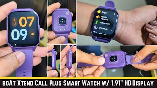 boAt Xtend Call Plus Smart Watch w/ 1.91" detail Review | Mic, HD Display,  BT Calling, Speaker test