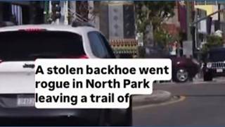 Stolen construction equipment leaves trail of destruction in North Park