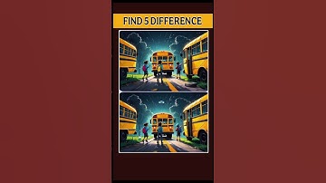 Find the 5 difference if you are Genius #findthedifference #spotthedifference #brainteasers