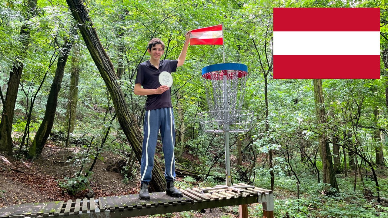 Playing the #1 rated disc golf course in Austria!