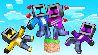One TeeVee on CRAZY FAN GIRL Block in Minecraft!
