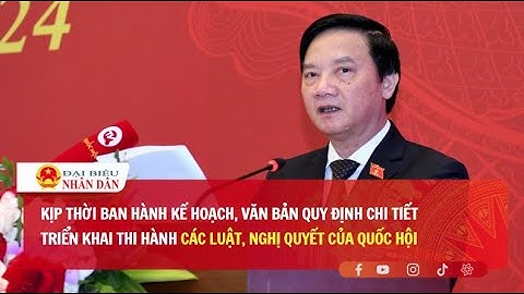 Kịp thời ban hành kế hoạch, văn bản quy định chi tiết triển khai thi hành luật, nghị quyết Quốc hội