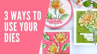 3 Ways to Use Your Floral Dies to Create Stunning Cards