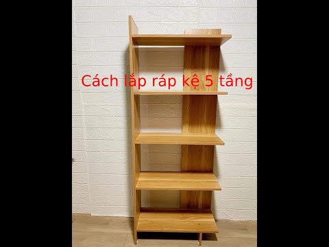 Video CÁCH LẮP RÁP KỆ GỖ GÓC TƯỜNG - KỆ 5 TẦNG ĐA NĂNG - youtube
