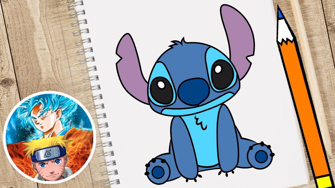 Desenho do stitch colorido imprimir