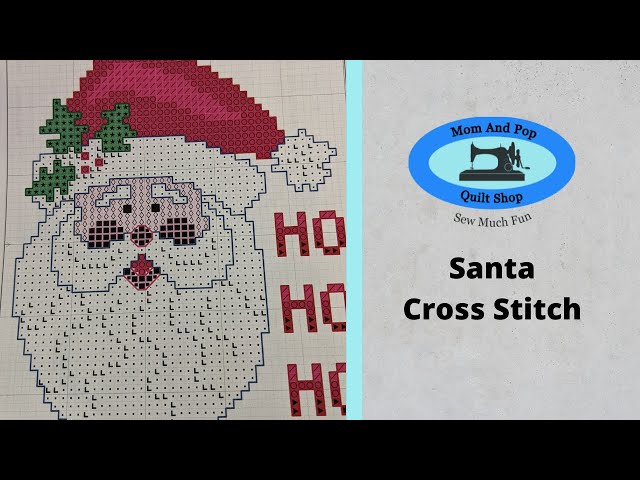 Santa Cross Stitch - YouTube santa-cross-stitch-youtube