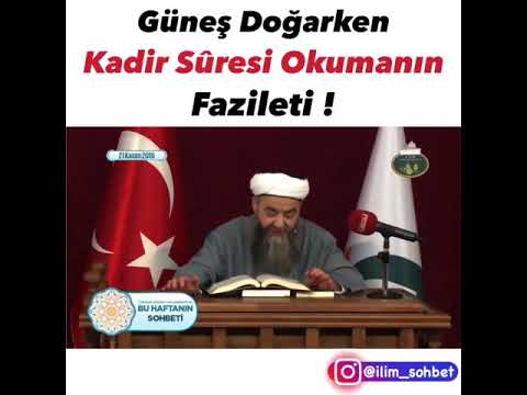 Güneş doğarken Kadir Suresi okumanın fazileti @CubbeliAhmetHoca