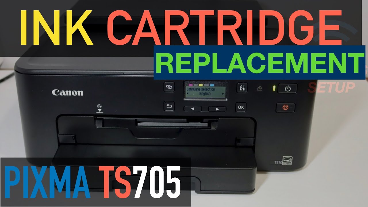 Canon Pixma TS705a: How to Change/Replace Ink Cartridges 