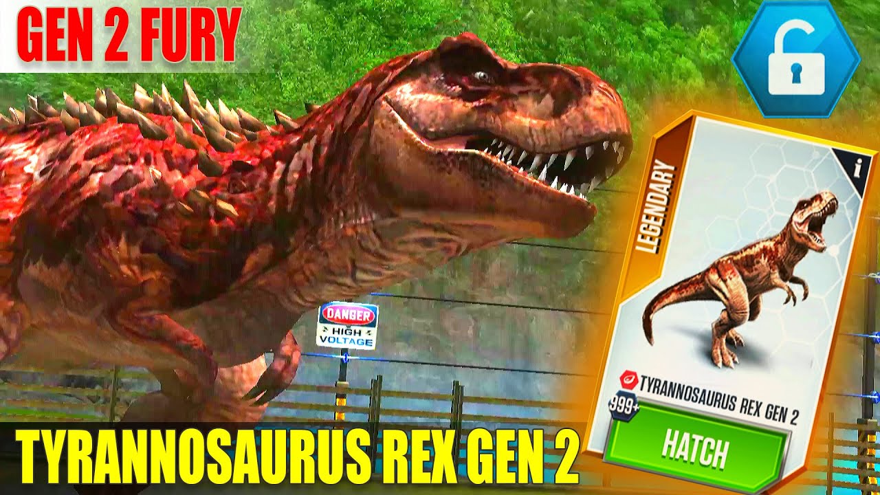 Jurassic World The Game 🦖 I won the Tyrannosaurus Rex Ger 2 🦖 Dinosaur  Game 