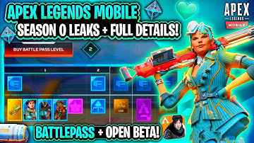 Apex Legends Mobile New Open Beta Leaks + BattlePass Season 0🔥 | Apex Mobile New Beta Updates!