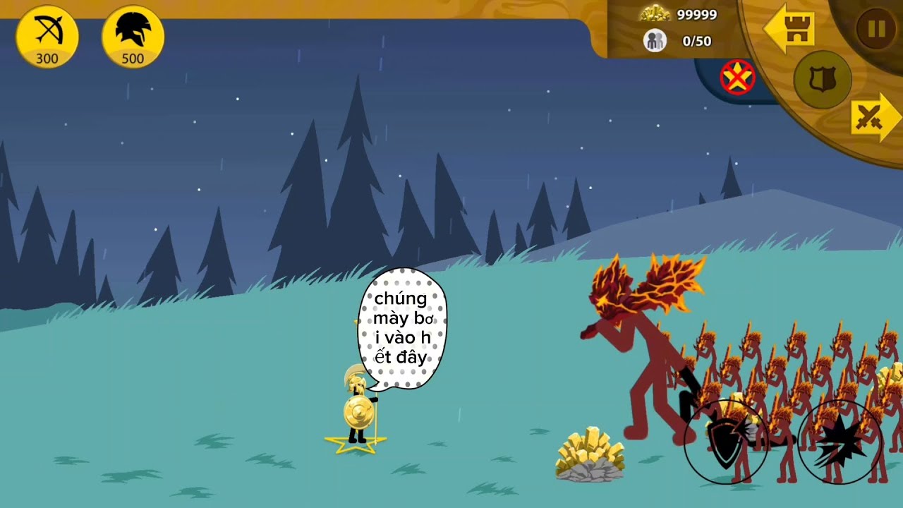 Lính Giáo Vàng Một Mình Đánh Bại 500 Anh Em Kiếm Sĩ, Khổng Lồ, Trùm Cuối | Stick War Legacy