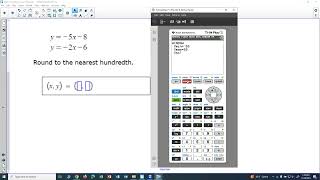 Math 1130 HW 4: Solving a System of Equations using the TI 84