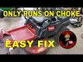 Toro Zero Turn Only Runs On Choke Easy Step by Step Diagnosis and Repair DIY