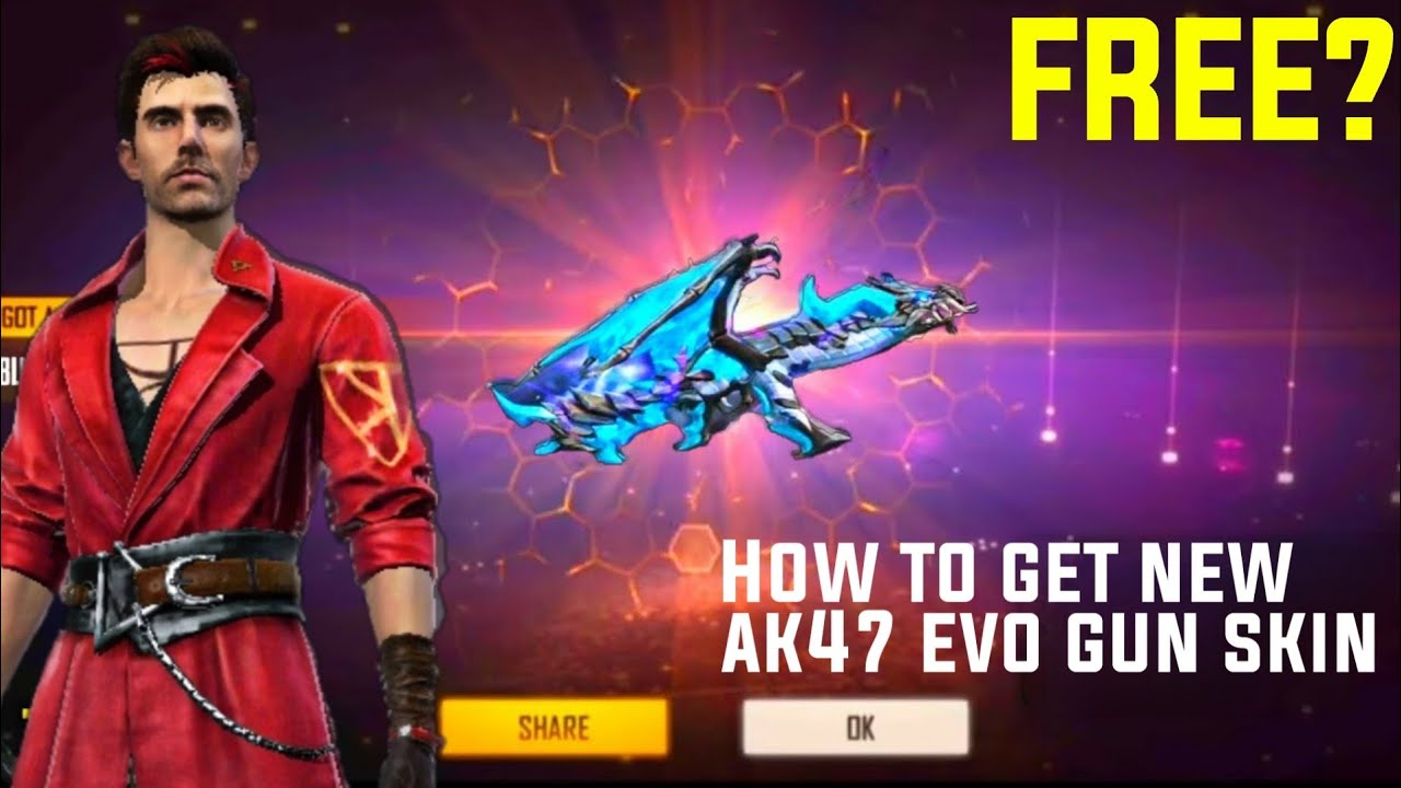 How To Get New Blue Flame Draco AK47 Gun Skin | How To Get New Evo Draco AK47 Skin - Free Fire