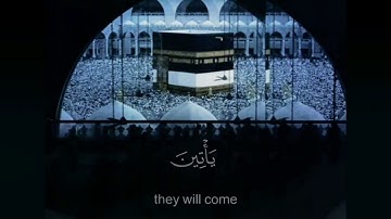 (واذن في الناس بالحج يأتوك رجالا ) كرومات ايات قرانية كرومات قران كريم شاشه سوداء