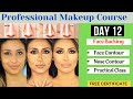 Day 12 professional makeup course how to contour and highlight face  nose contour  beautyhacks