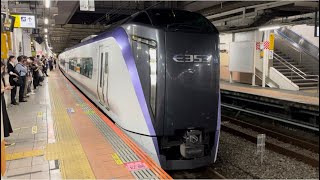 【臨時特急あずさ84号】E353系S113編成が立川駅を発車するシーン（8084M）2022.8.14