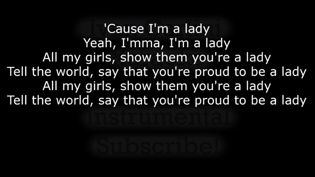 I'm a Lady - Meghan Trainor (Karaoke) - Instrumental - YouTube