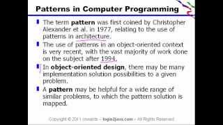Advance Java Series - Patterns in Computer Programming