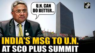 Secy Sibi George delivers India’s remark at SCO plus, crucial remark on United Nations & World Order