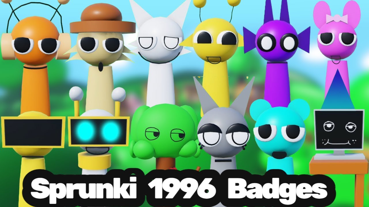 3D Sprunki RP And Animations❗️How To Get All Sprunki 1996 Badges Morphs | Roblox