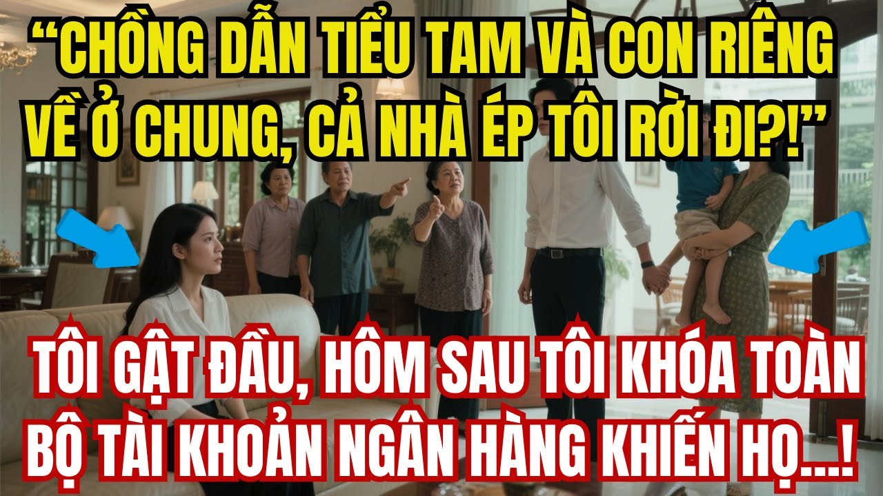 Chồng Đón Tiểu Tam Về Ở Chung, Cả Nhà Ép Tôi Rời Đi, Hôm Sau Tôi Khóa Sạch Tài Khoản|Truyện Audio