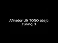 Afinador de Bajo. bass tuner (Tuning D) (Re)