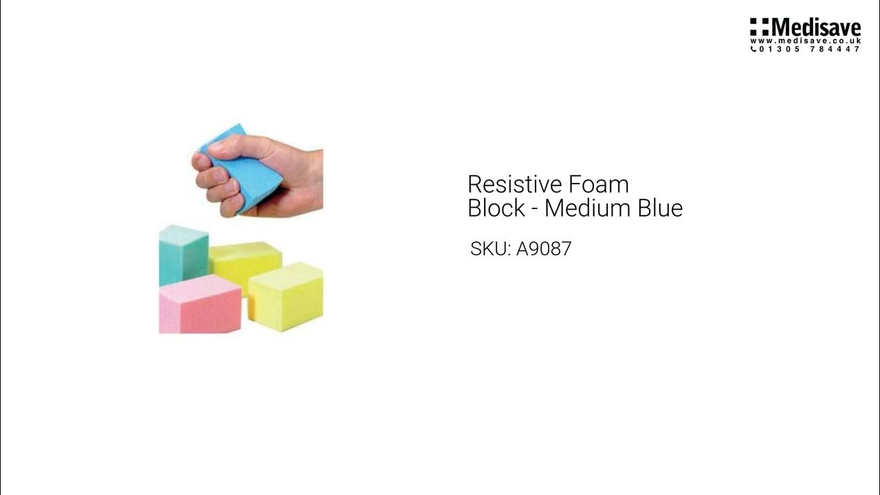Resistive Foam Block Medium Blue A9087 YouTube