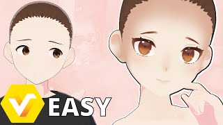 EASY!! VRoid Face Tutorial  No Skills Required