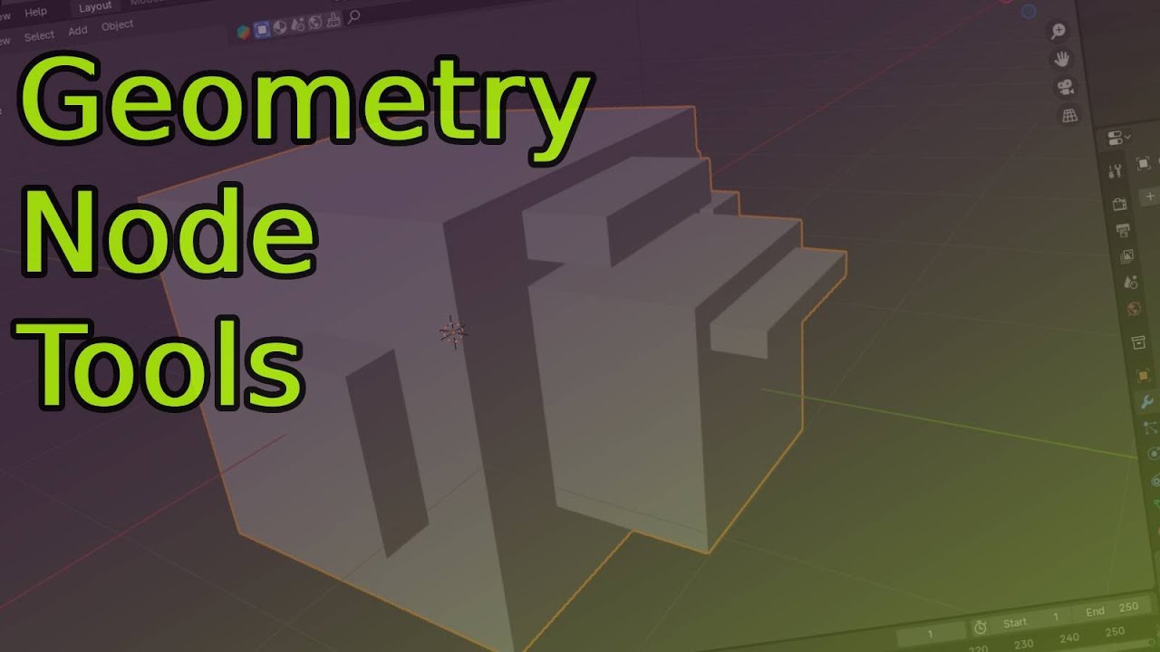 Démonstration Node Tools Blender 3D - YouTube