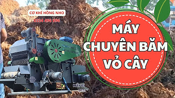 ✅BĂM RÁC VỎ CÂY TỪ MÁY BÓC VỎ – TẠO DĂM XƠ BÔNG GIÁ TRỊ CAO ! Cơ Khí Hồng Nho