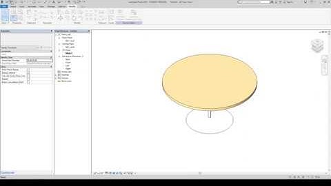 Intro to Revit Families - Parametric Round Table