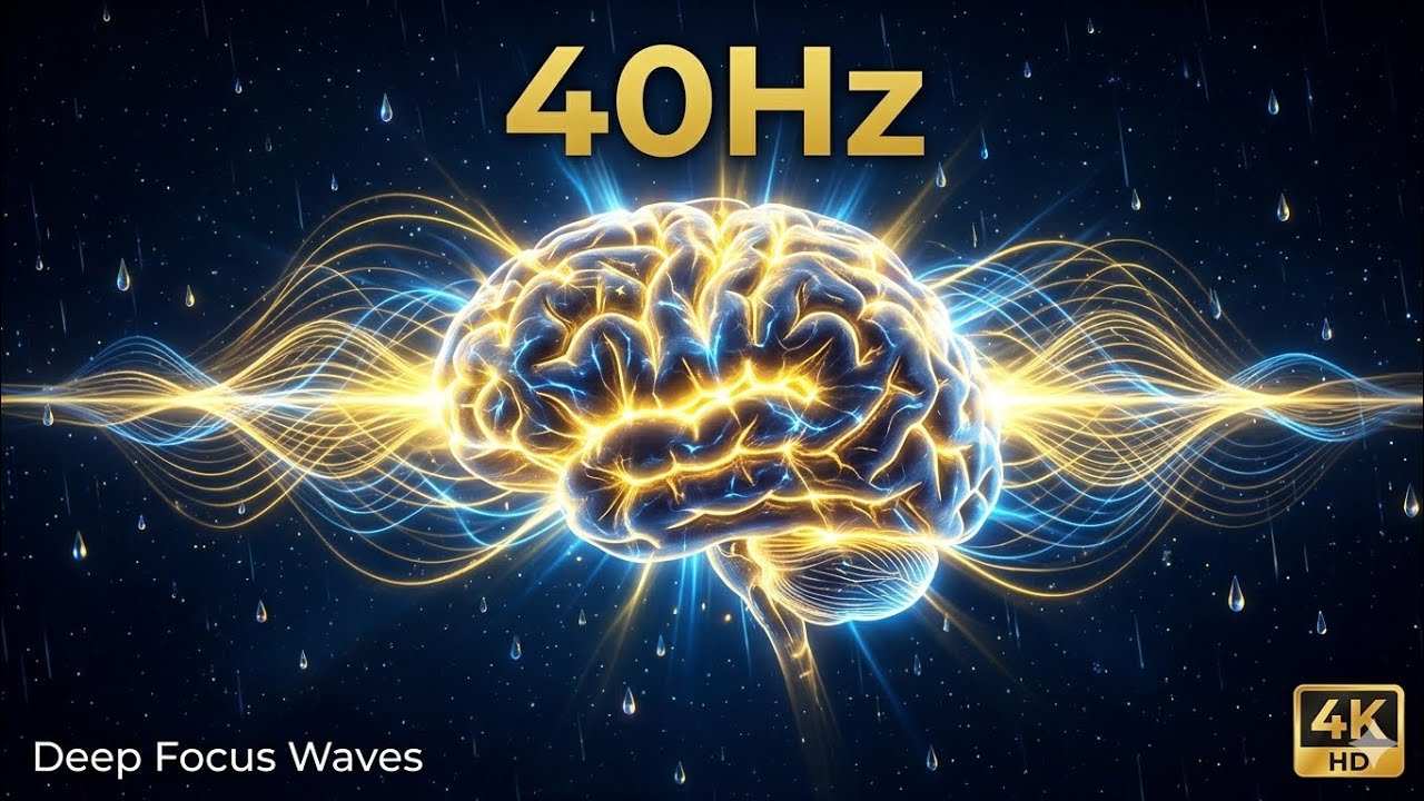 40Hz Gamma Waves 🧠 Deep Healing & Brain Activation | Relaxation & Focus ...