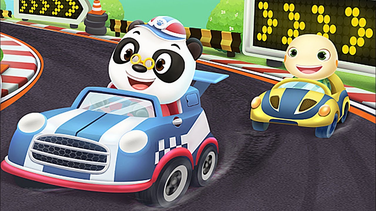 Dr. Panda Racer 🏎️ Juego de carreras de coches para niños pequeños ...