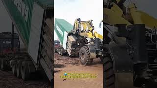 🌍 What Makes Unloading Heavy Logs Riskier Than It Looks? #asmr #workers #heavymachinery #skills