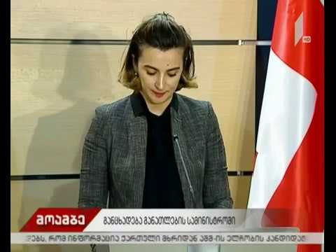 ბრიფინგი განათლების სამინისტროში