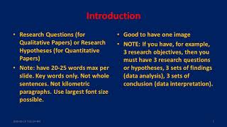 2020 Rey Ty Academic Research Paper Presentation Template