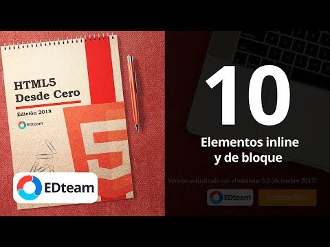 Elementos HTML inline y de bloque - Curso HTML5 Desde Cero (10)