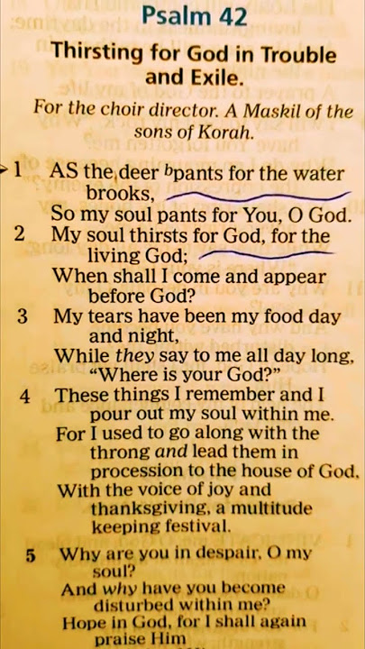 Psalm 42:1-2 (My soul thirsts for GOD, for The Living GOD) JESUS IS LORD