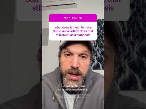 What is subclinical