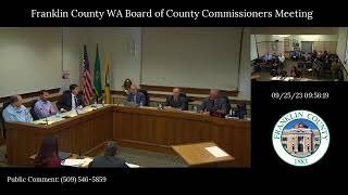 09/25/2023 Franklin - Benton Counties WA Board of Commissioners