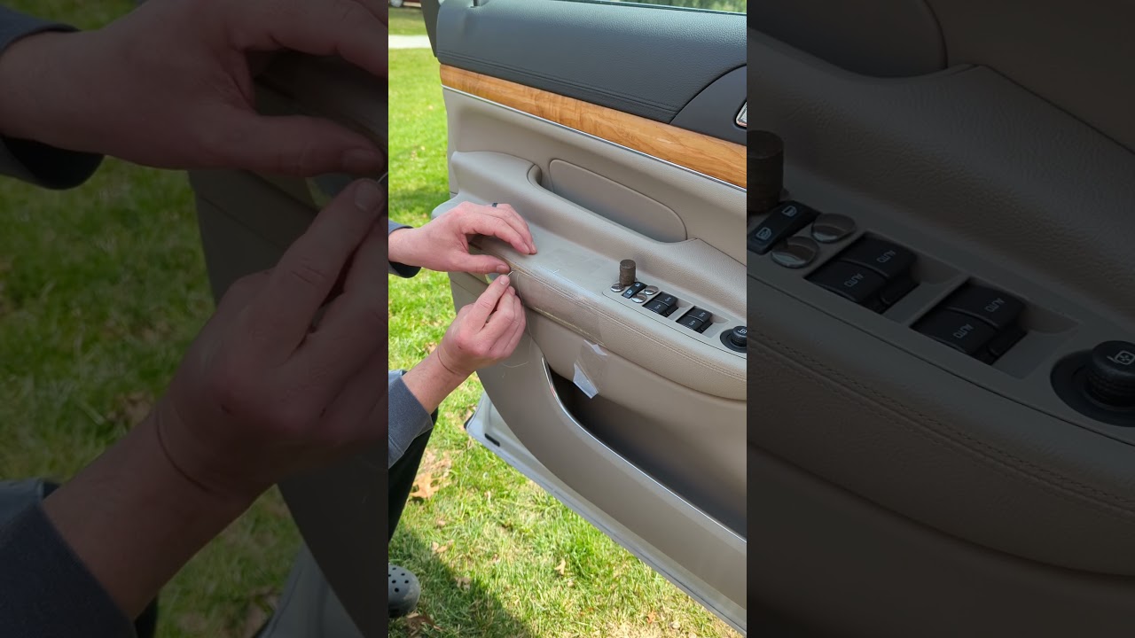 Door panel repair Lincoln MKT #upholstery #restoration #diy