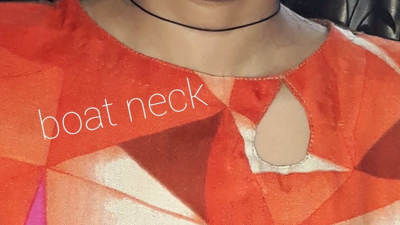 Latest Boat Neck Design Cutting And Stitching YouTube