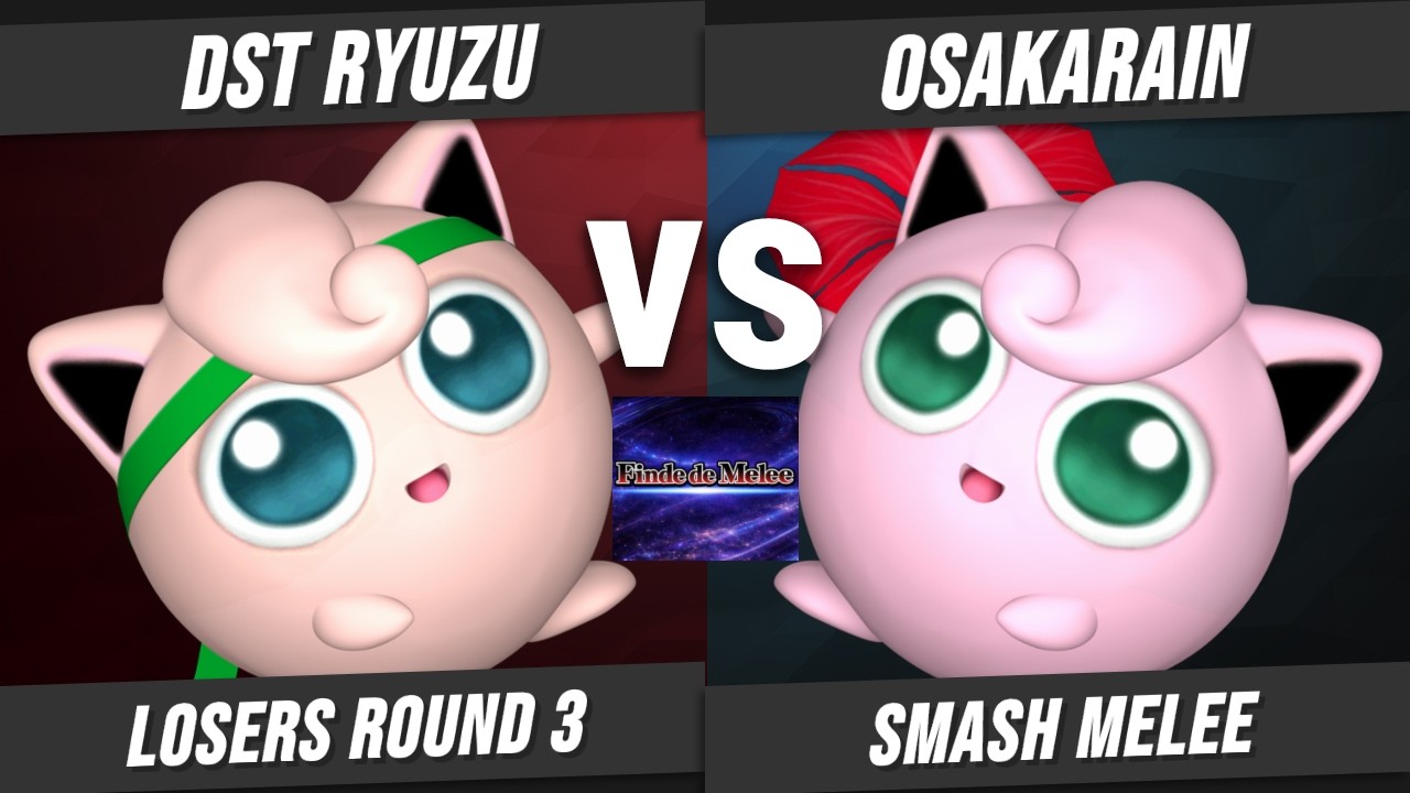 DST Ryuzu (Puff) Vs OsakaRain (Puff) | Losers Round 3 | Finde De Melee #1 | Melee Singles