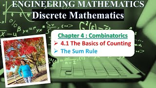 Ch 4.1.1 THE SUM RULE | The Basics of Counting  | Combinatorics Lectures by @MonalisaCS