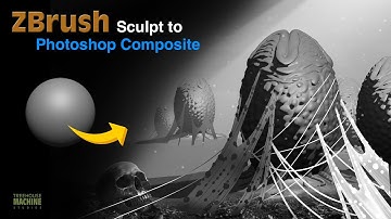 ZBrush Sculpt to Photoshop Composite | ZBrush | ZBrush Tutorial | Alien | George Frei