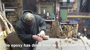 How to build a live edge table part 2 / sanding and filling imperfections