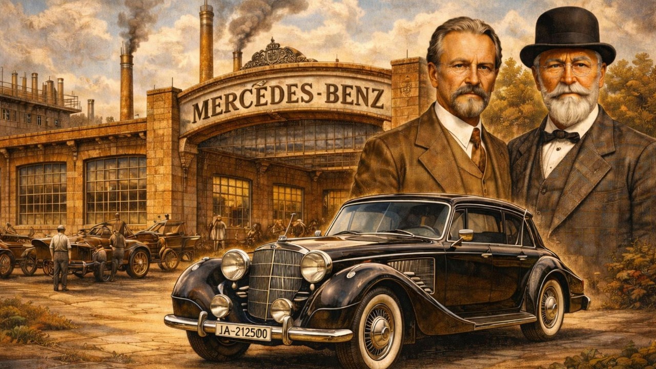 A INCRÍVEL História da Mercedes-Benz: De Carruagens a Carros de Luxo em 138 Anos